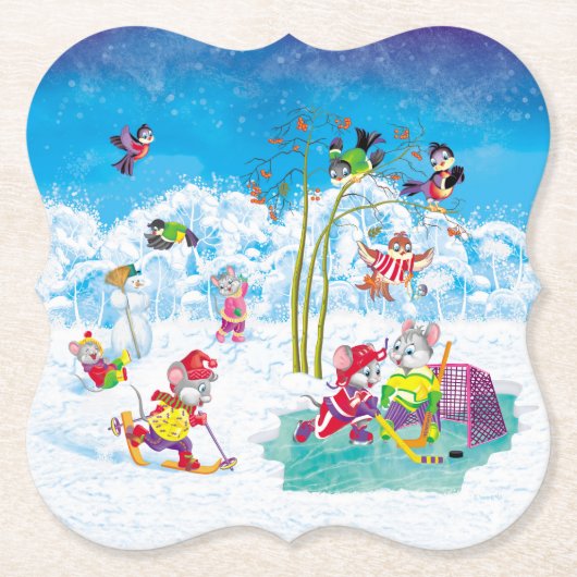 ホッケー ペーパーコースター (正面)