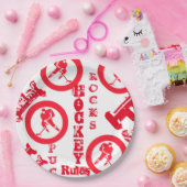 ホッケー ペーパープレート (パーティー)