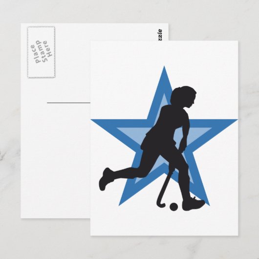 ホッケー ポストカード (正面/裏面)