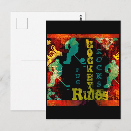 ホッケー ポストカード (正面/裏面)