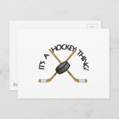 ホッケー ポストカード (正面/裏面)