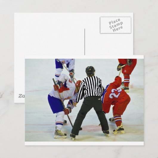 ホッケー ポストカード (正面/裏面)