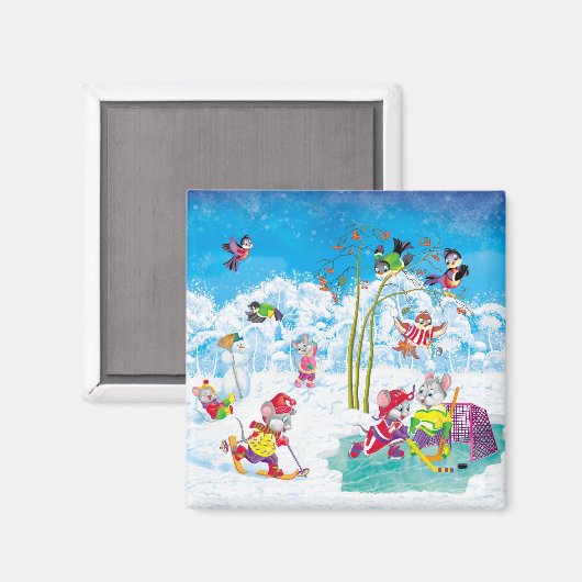 ホッケー マグネット (正面/裏面)