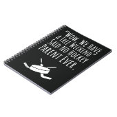 ホッケー ママ ギフト キッズ パパ 祖父 祖母 ノートブック (左側)