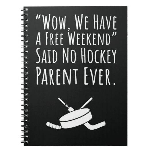 ホッケー ママ ギフト キッズ パパ 祖父 祖母 ノートブック (正面)
