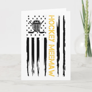 ホッケー ミームオ ホッケー プレーヤー アメリカ国旗 カード