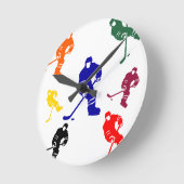 ホッケー ラウンド壁時計 (傾斜)