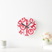 ホッケー ラウンド壁時計 (ホーム)