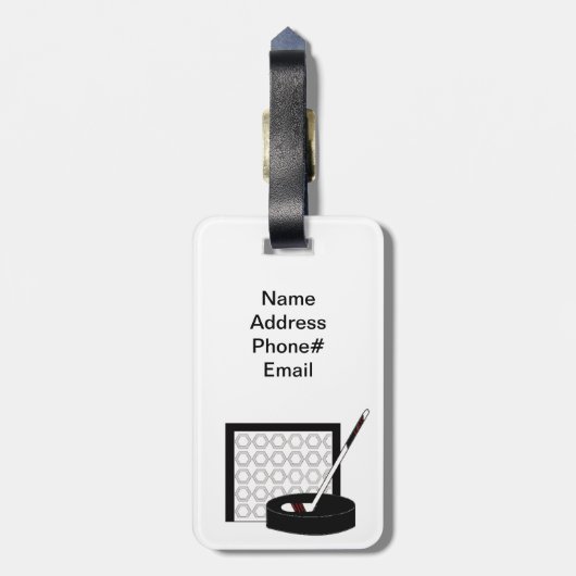 ホッケー ラゲッジタグ (裏面縦)