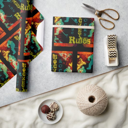 ホッケー ラッピングペーパー (クラフト)