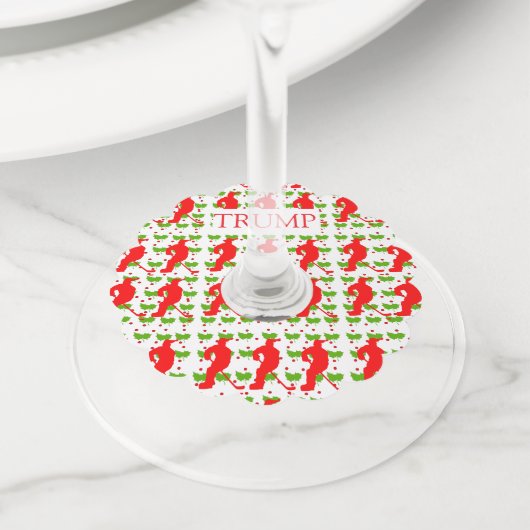 ホッケー ワイングラスタグ (クローズアップ)