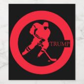 ホッケー ワインラベル (シングルラベル)