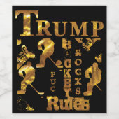 ホッケー ワインラベル (シングルラベル)