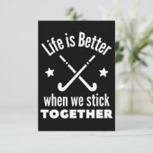 ホッケー: 一緒に頑張れば人生はもっと楽しくなる。 カード (スタンド正面)