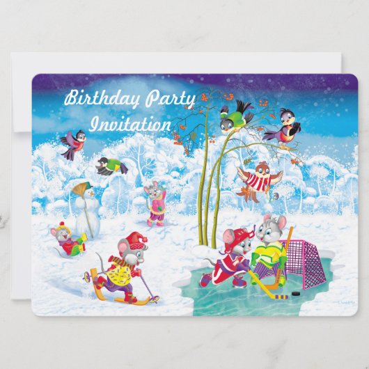 ホッケー 招待状 (正面)