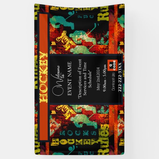 ホッケー 横断幕 (縦)