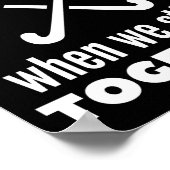 ホッケー：私たちが一緒にいると人生が良い。 ポスター (角)