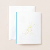 ホッケー 箔カード (裏面封筒付き)