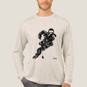 ホッケー Bella Canvas トリブレンド 長袖 シャツ (正面)