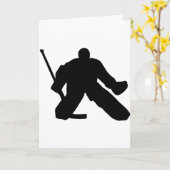 ホッケー – Goalie カード (黄色い花)