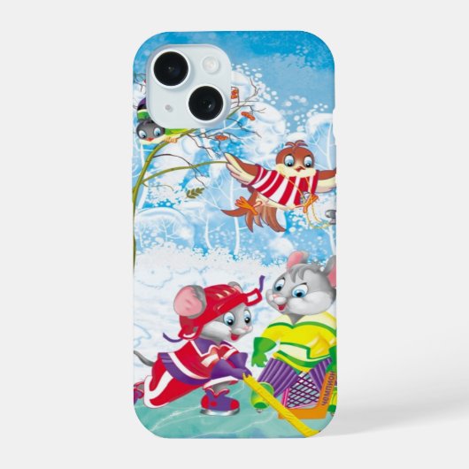 ホッケー iPhone 15ケース (裏面)