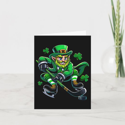 ホッケーSt patricks dayレプレシャンShamrock Clovers カード (正面)