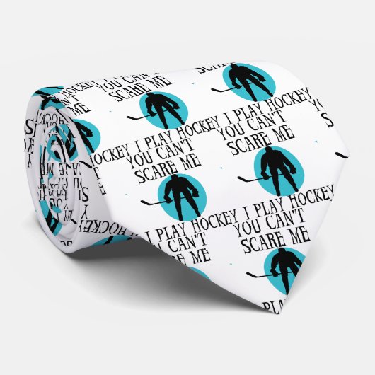 ホッケーTシャツおよびギフト私をおびえさせることができません ネクタイ (ロール)