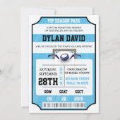 ホッケーVIPチケットバーバルミツワー招待状 招待状 (正面)