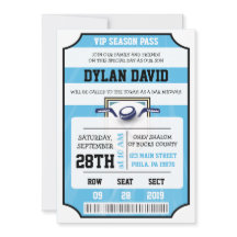 ホッケーVIPチケットバーバルミツワー招待状