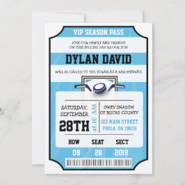 ホッケーVIPチケットバーバルミツワー招待状 招待状