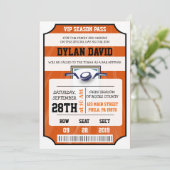 ホッケーVIPチケット バー バット ミッツヴァ ご招待 招待状 (スタンド正面)