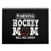 ホッケ警告ーの母が大声で叫ぶ カレンダー (カバー)
