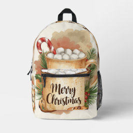 ホッコリココア メリークリスマス ヒイラギ クッキー クリスマスグッズ プリントバックパック