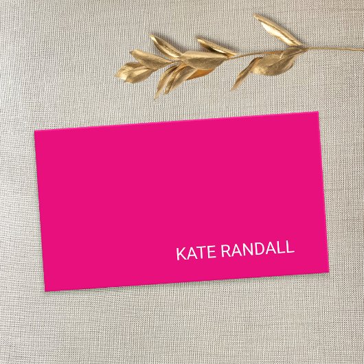 ホッシンプルトピンク 名刺