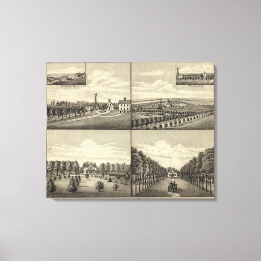 ホッジズホームネブラスカ キャンバスプリント (正面)