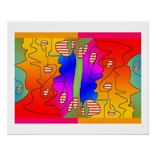 ホッジポッジウォールアートポスターアート ポスター (正面)