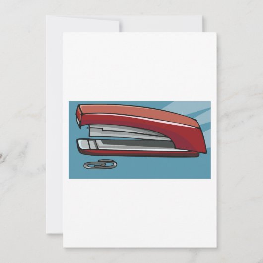 ホッチキス 招待状 (正面)