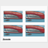 ホッチキス 長方形シール (シート)