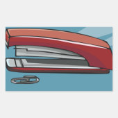 ホッチキス 長方形シール (正面)