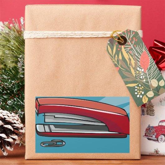 ホッチキス 長方形シール