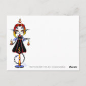 ホッティーピクシースティックファイヤースターターレインボーポストカード ポストカード (裏面)