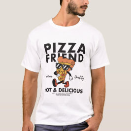 ホットでおいしいピザ Tシャツ
