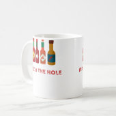 ホットでおもしろいフードギアスパイシーホットチリペッパーソース コーヒーマグカップ (正面左)