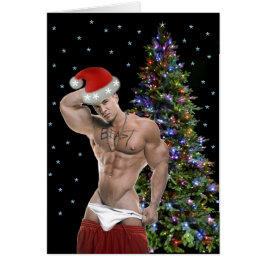 ホットなハンクバフサンタクリスマスカード