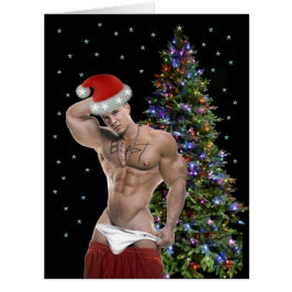 ホットなハンクバフサンタクリスマスカード
