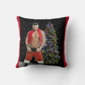 ホットなハンクバフサンタクリスマス クッション (裏面)