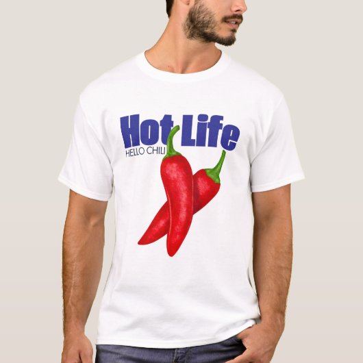 ホットな人生 Tシャツ (正面)