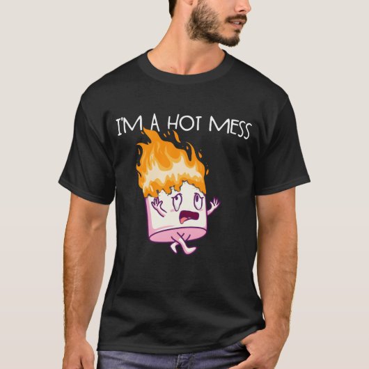 ホットな大混乱!スモア マシュマロ キャンプ スモレス G Tシャツ (正面)