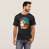 ホットよりホットのカワウソ 楽しい言葉 水辺のテン 可愛いO Tシャツ (正面フル)