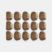 ホットアイダ焼いたホポテトポテトバターパットグルメ フリースブランケット (正面(横))